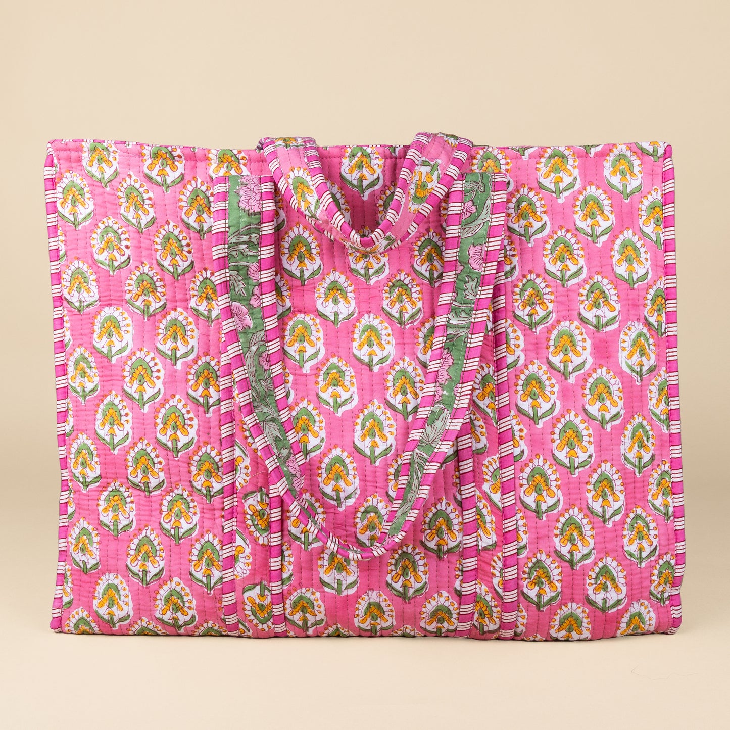 Pre-order- Tote Bag - Roze - Groen - No.15