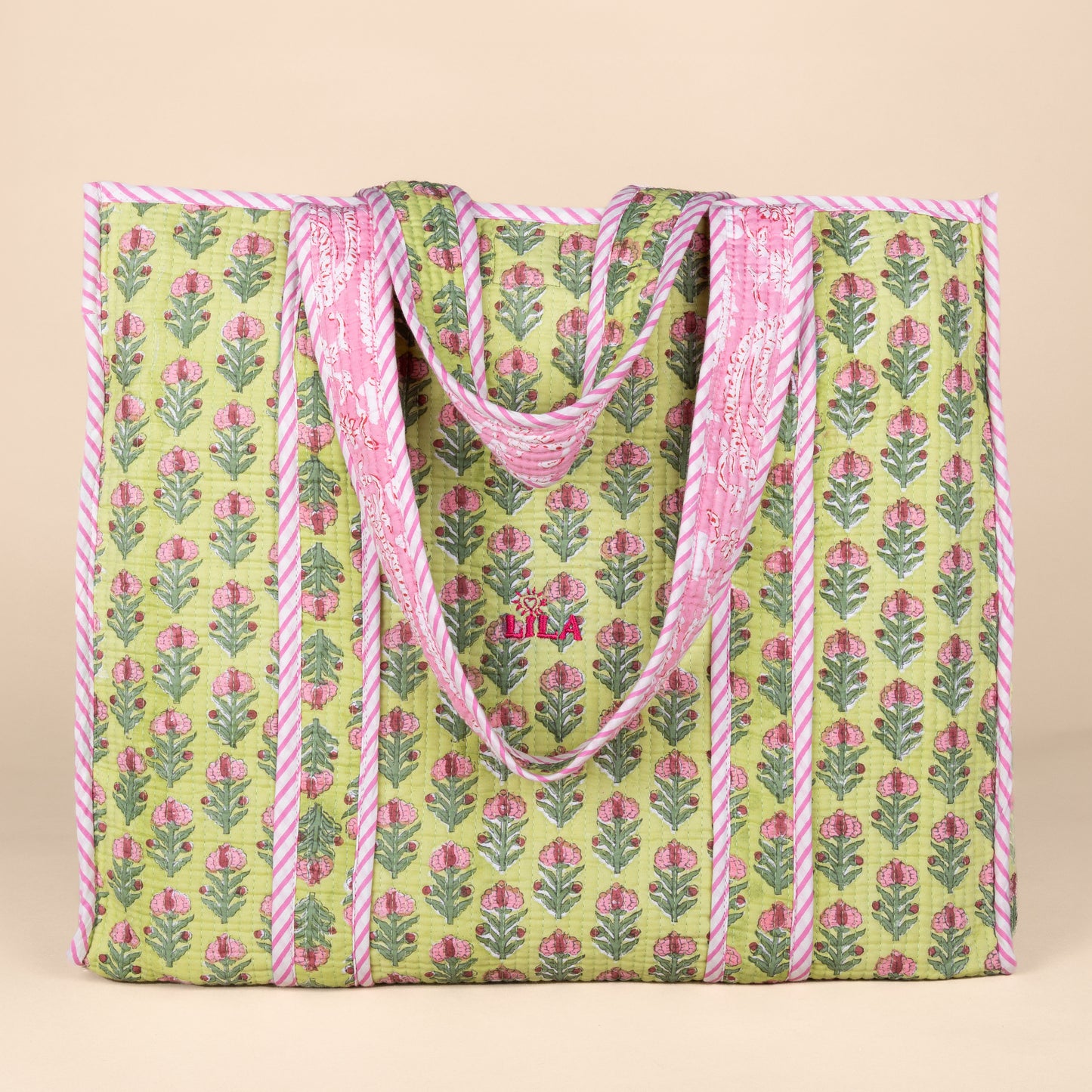 Pre-order - Tote bag - Groen - Roze - No.18