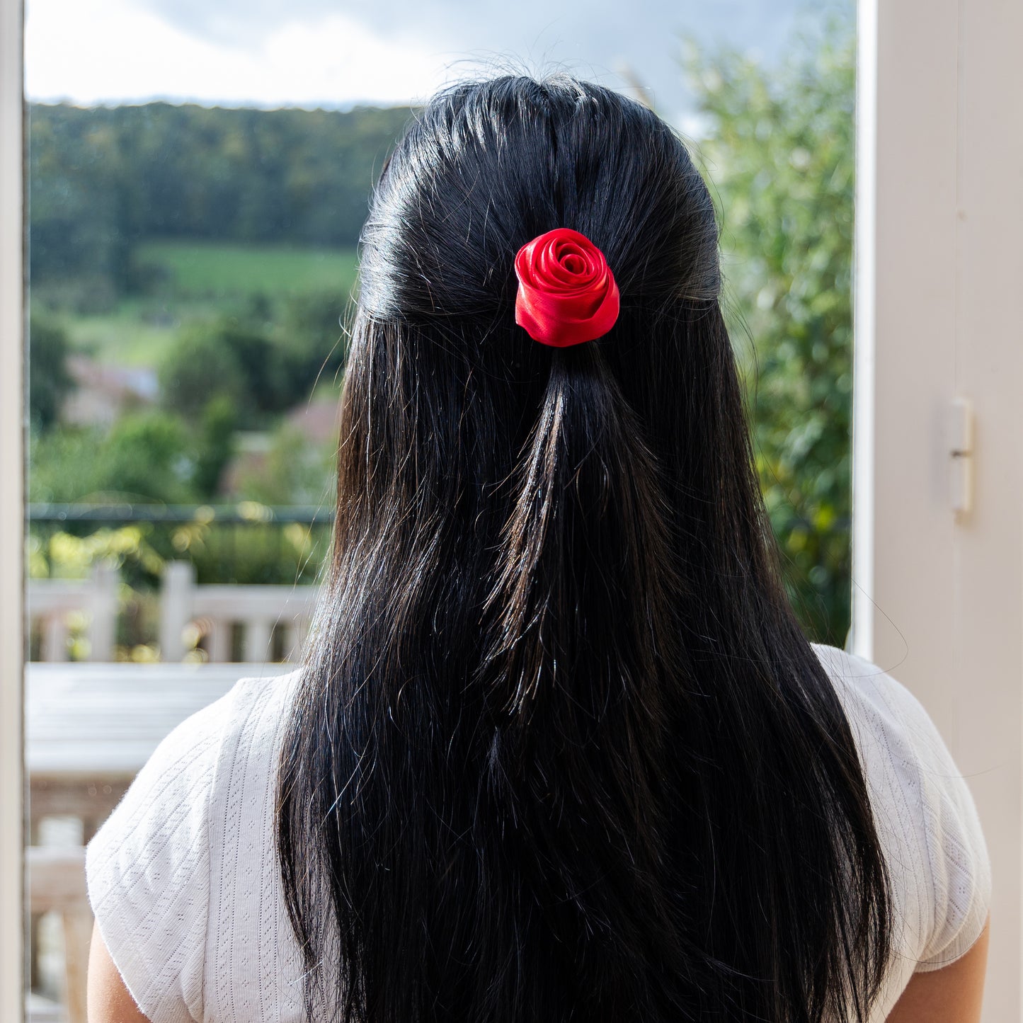 Elastic-Red rose