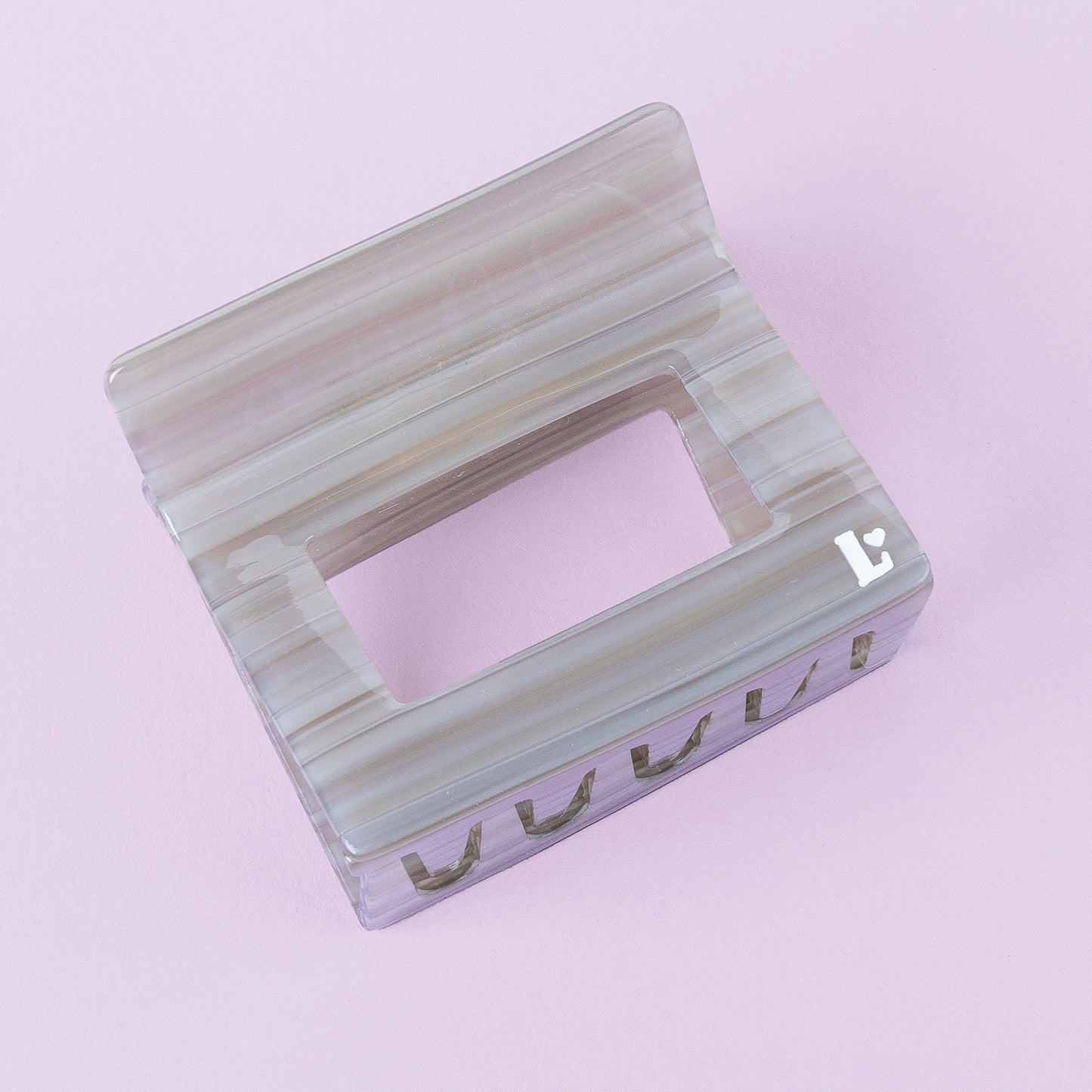 HaarClip - perfektes Grau - groß