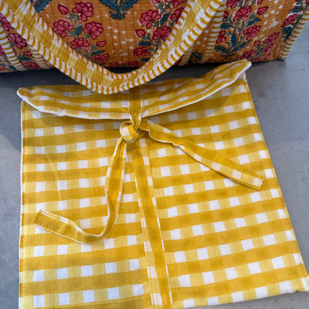 Tote bag - Ocher yellow - Zipper - No.1