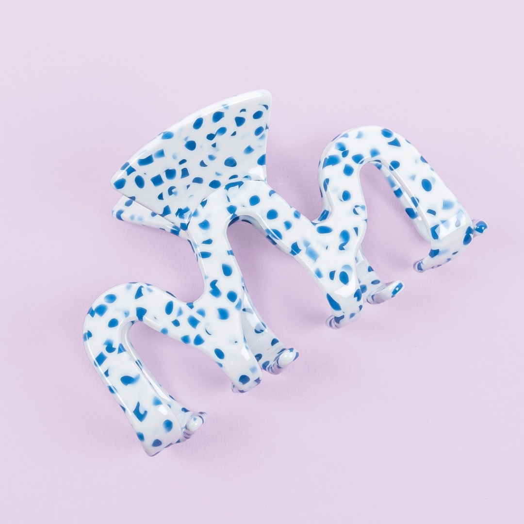 Haarclip Blueberry Dots large