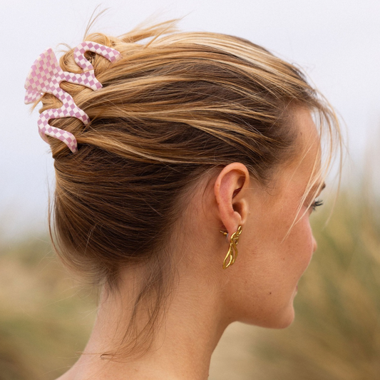 Haarclip Framboos- groot