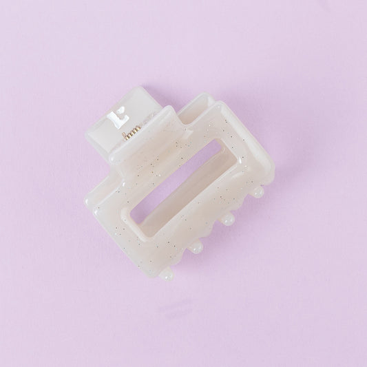 Haarklip -Creme Glitzer