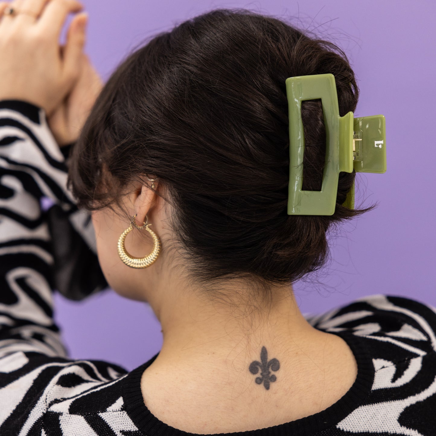 Hair clip Pistachio - large