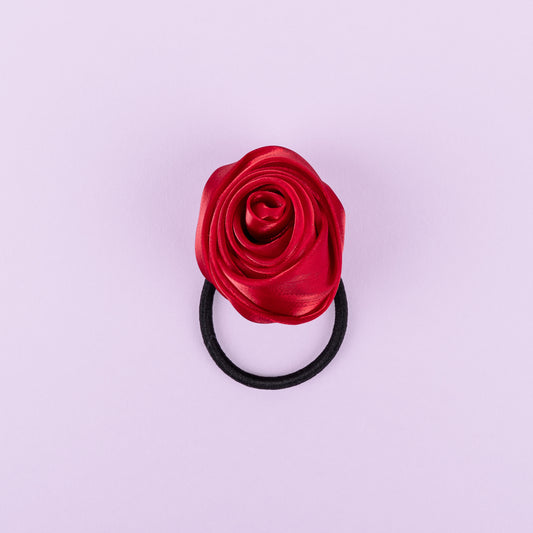 Rose rouge élastique