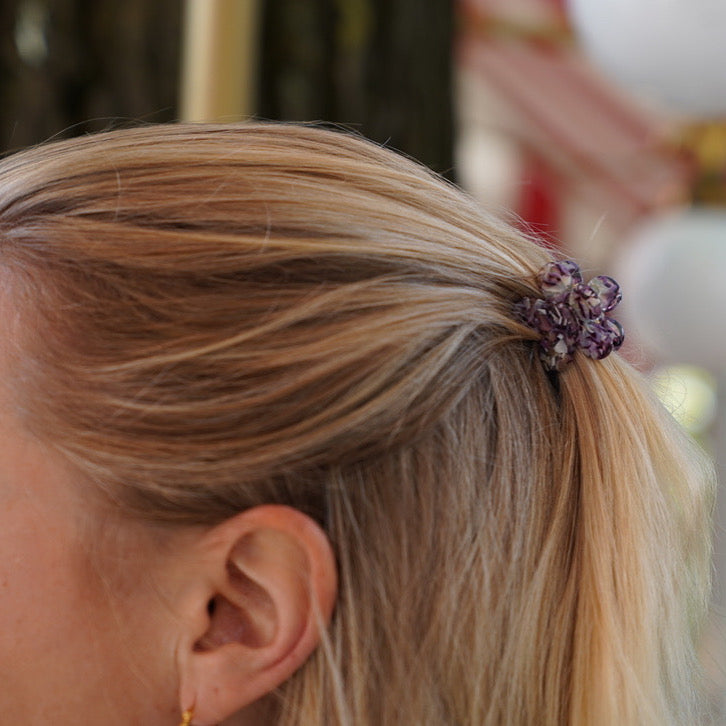 Haarclip Flower Purple-Small