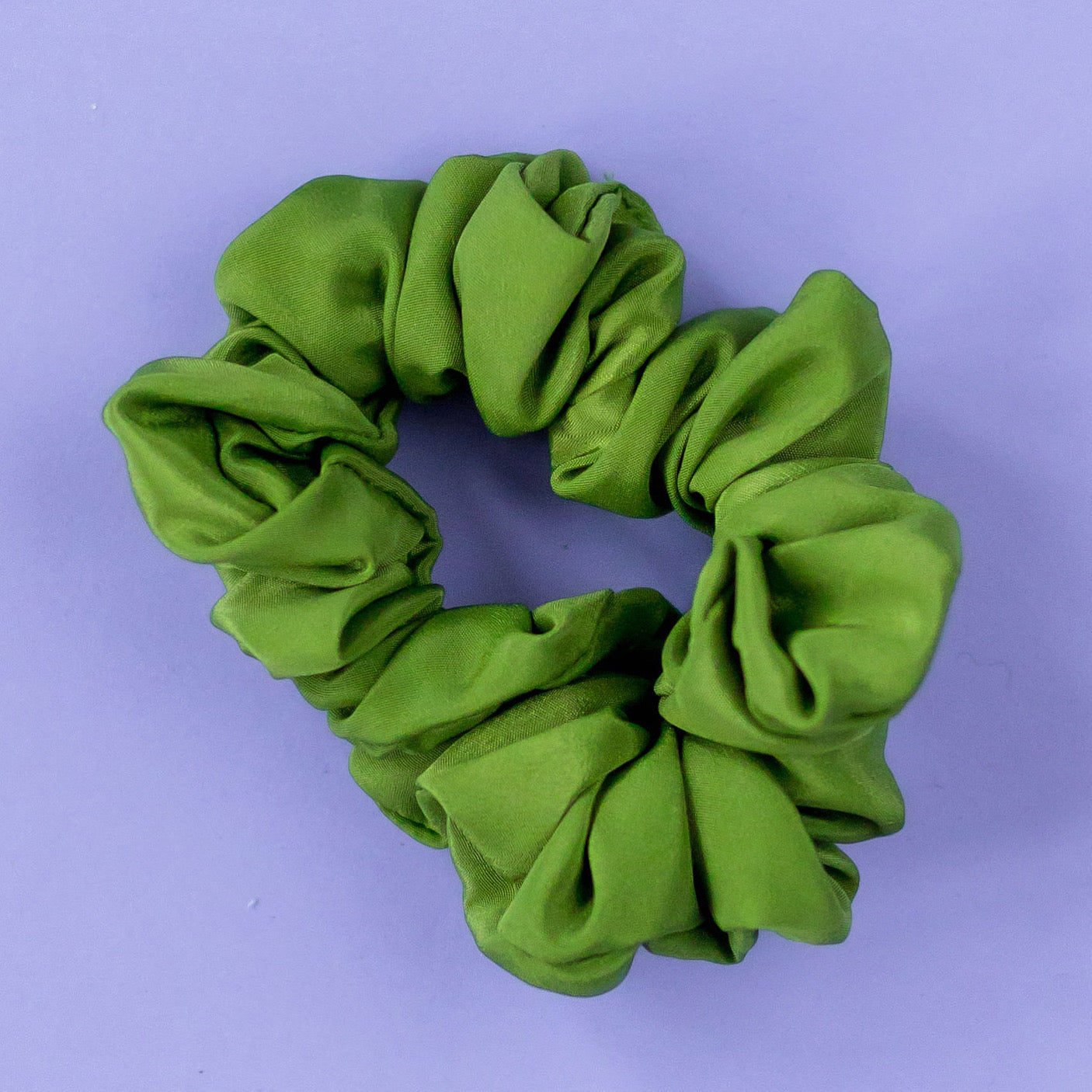 Scrunchie satin-green