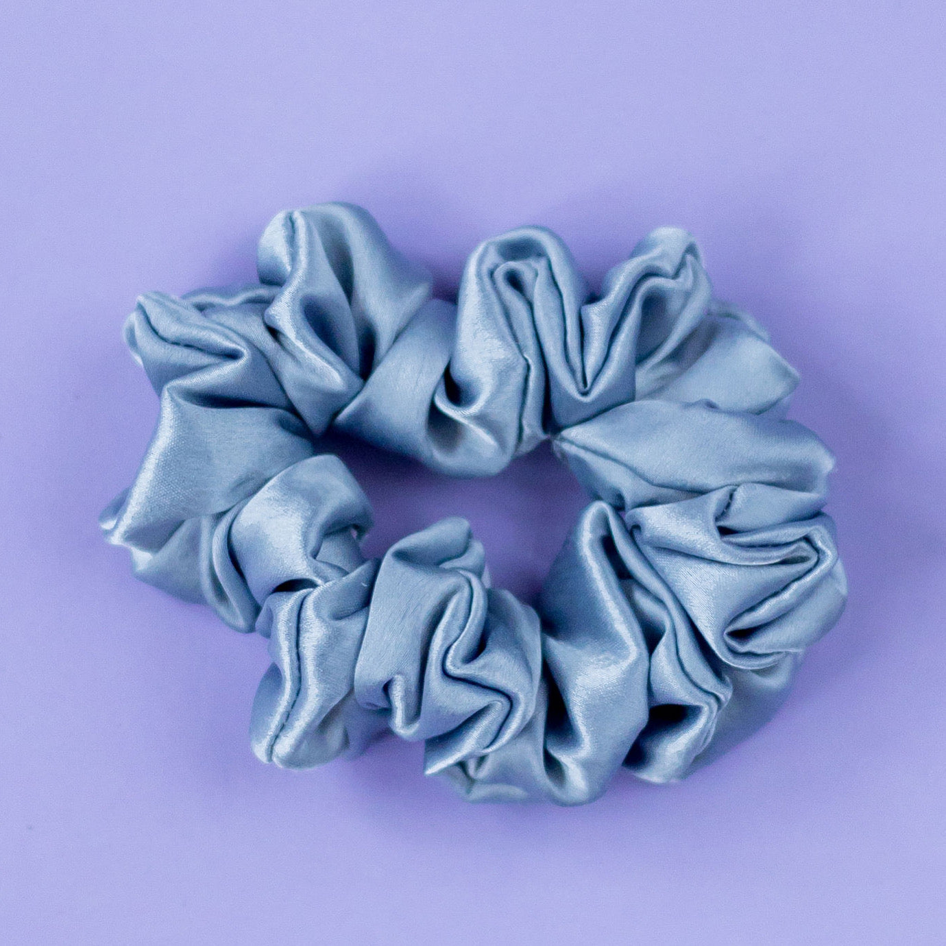 Scrunchie satijn-jeans