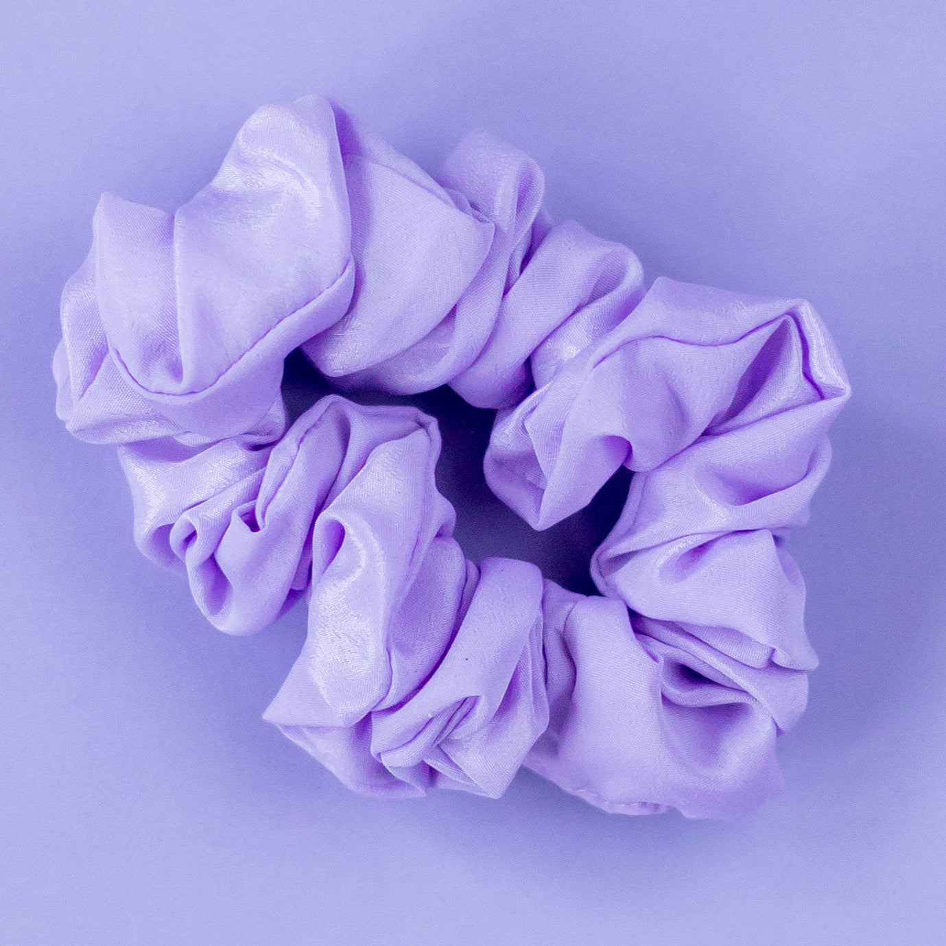 Scrunchie satijn-lila
