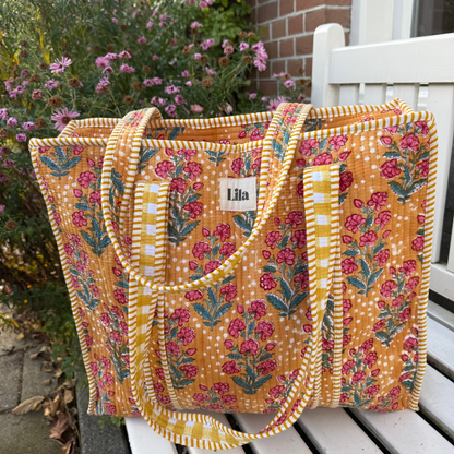 Tote bag - Ocher yellow - Zipper - No.1