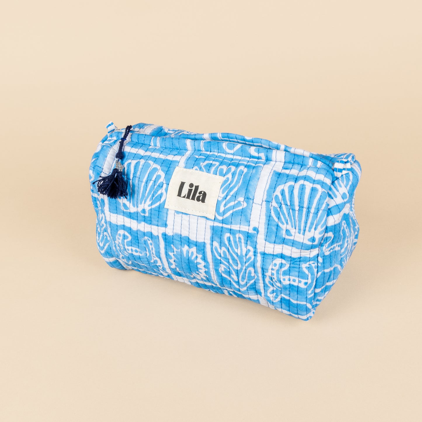 Tote bag - rits - Blauw - Beach - No.2