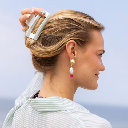 Haarclip Sage- groot