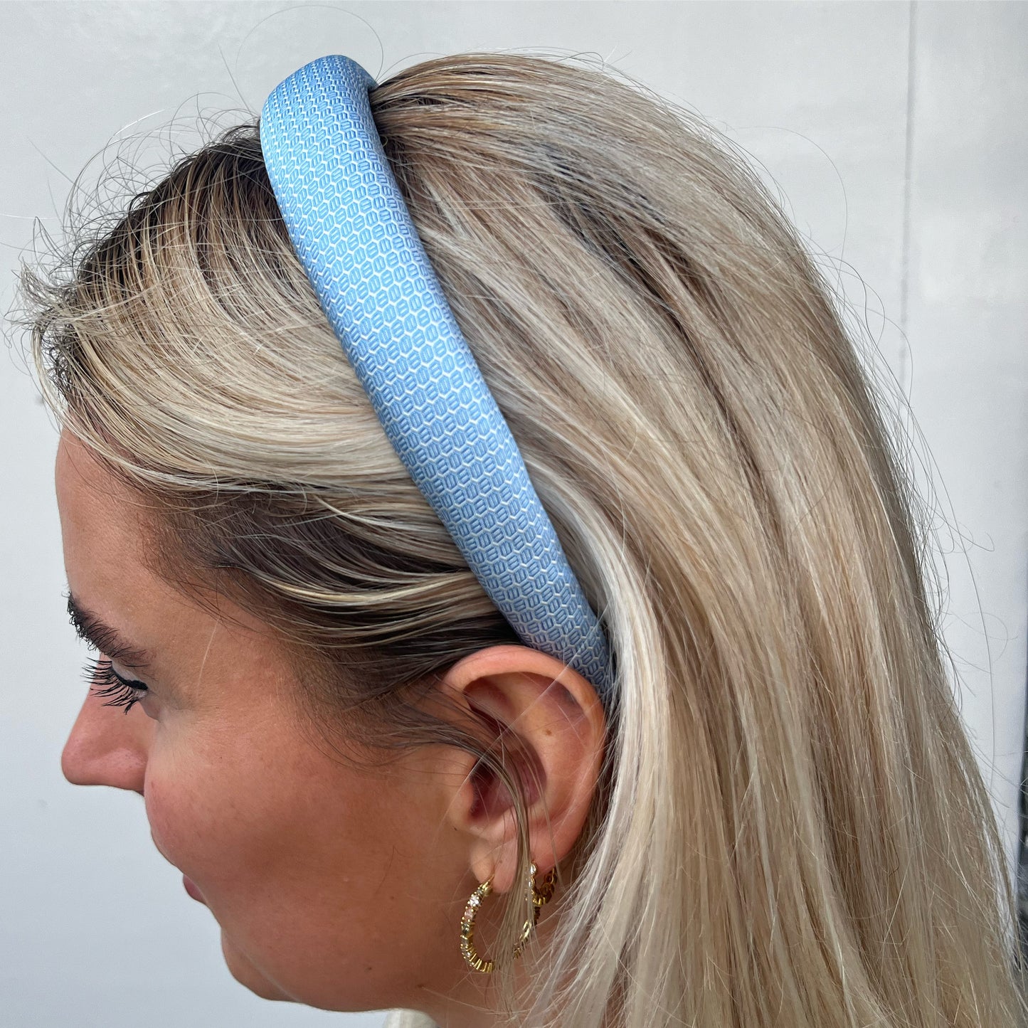 Tie headband - Baby blue