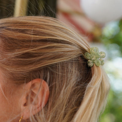 Haarspangen Blumen Mint