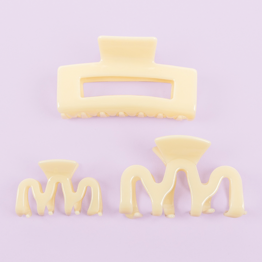 Haarclips Butter Trio