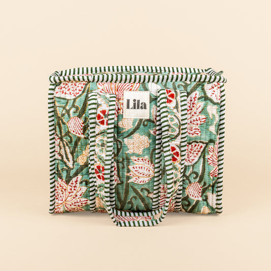 Mini - Tote Bag - Groen - Flower - No.4