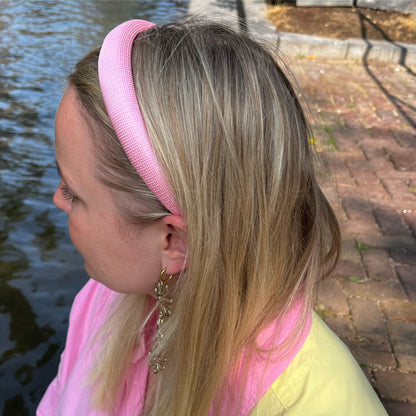 Stropdas haarband- Roze