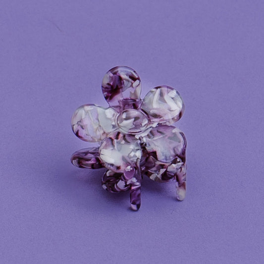 Haarclip Flower Purple-Small
