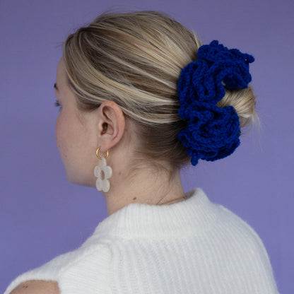 Scrunchie Blue - crochet