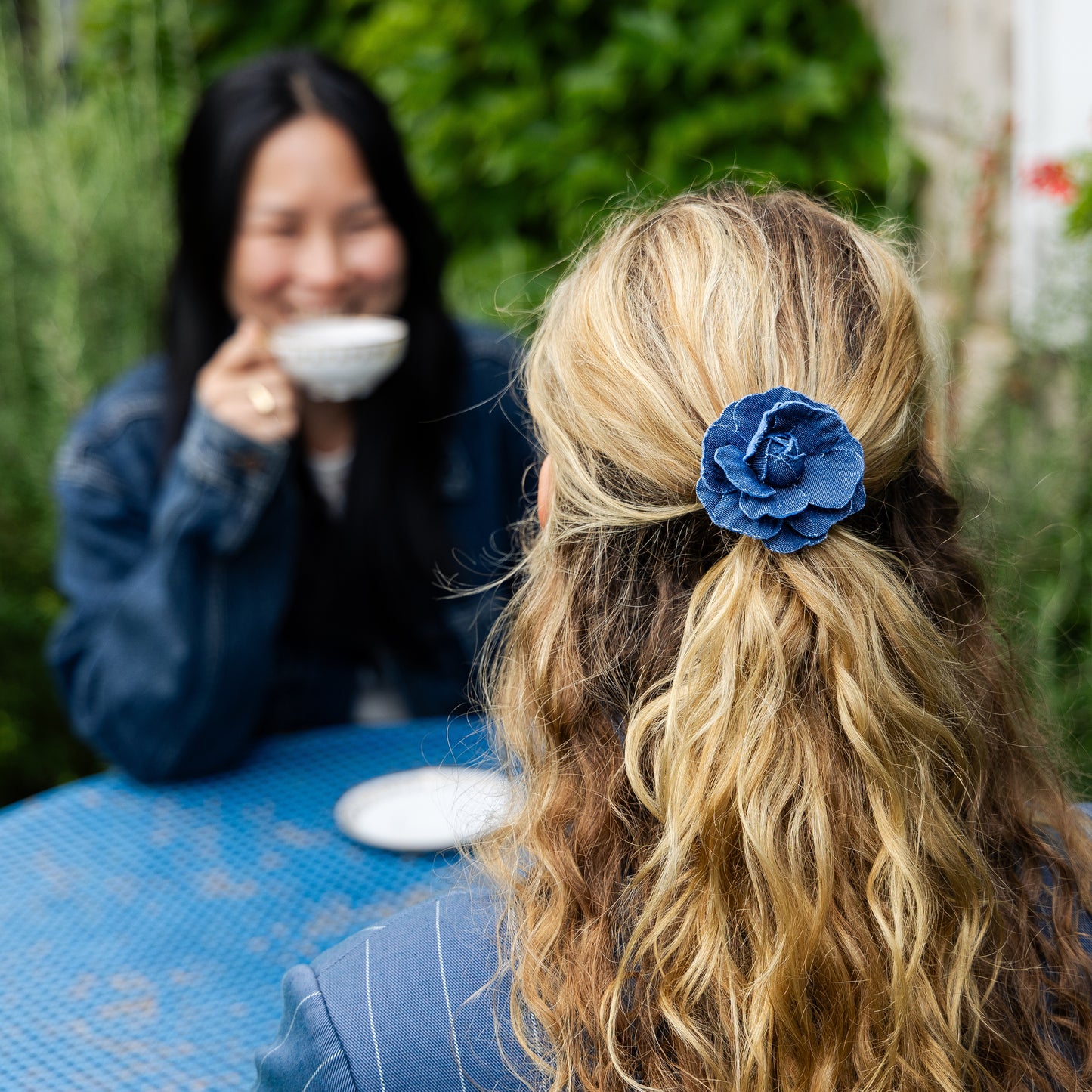 Elastisch – Denim-Rose