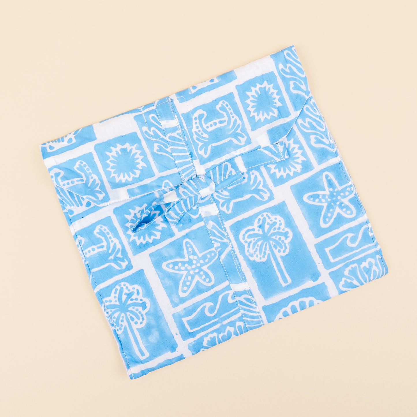 Tote bag - rits - Blauw - Beach - No.2