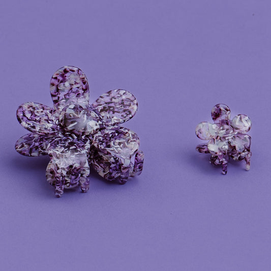 Pinces à cheveux Fleurs Violet