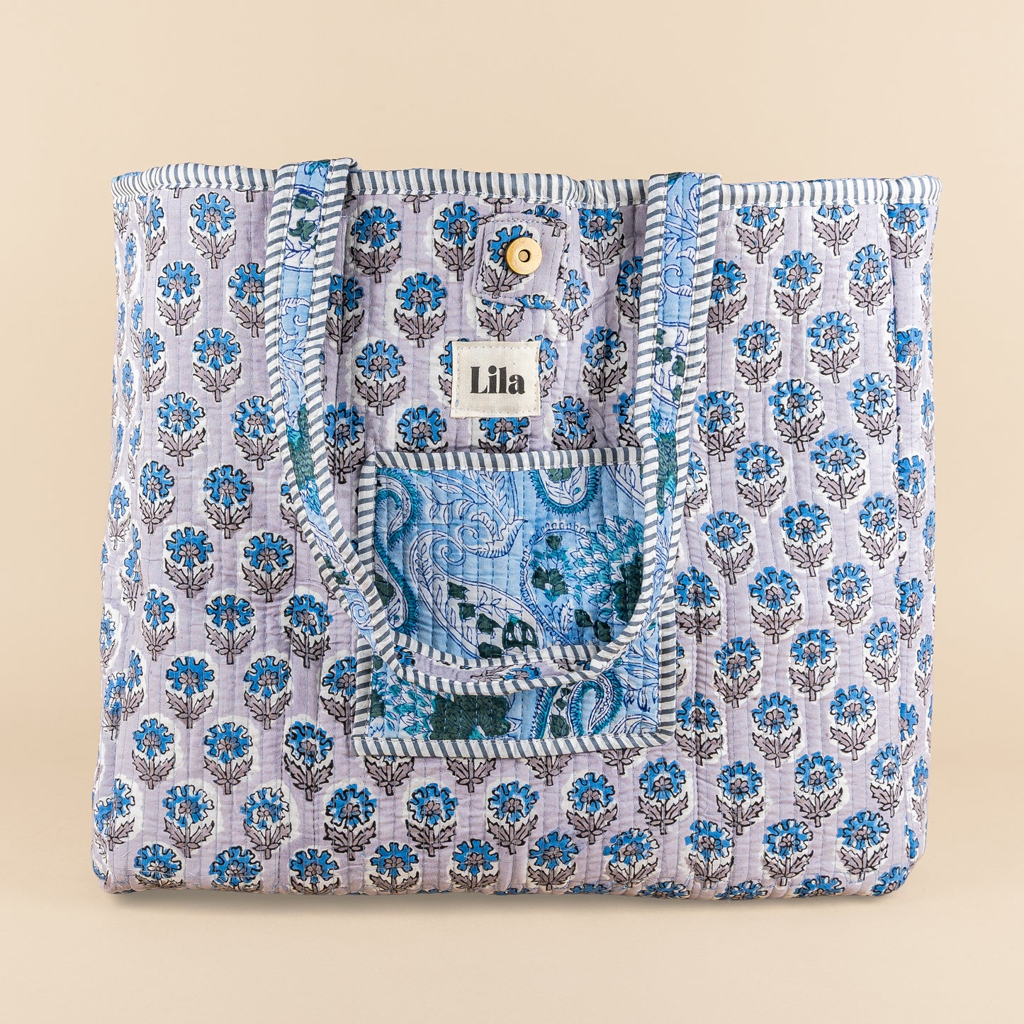 Tote Bag - Licht blauw - Grijs - No.21