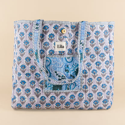 Tote Bag - Licht blauw - Grijs - No.21